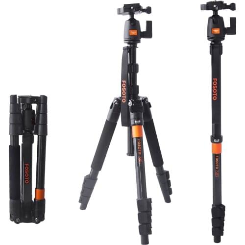 FOSOTO FT-555 Monopod Portable Camera Tripod Stand Removable With Ball Head Tripod For Phone Holder Sony Canon Nikon DSLR Camera