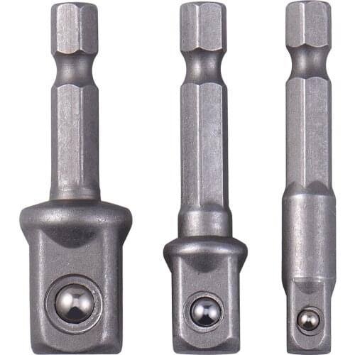 Wrench Head Bushing Spanner 1/4" 3/8" 1/2" Hex Handle Ball Bead Sleeve 3 Pack (OPP Bag) Torque Wrench Head Set Socket Sleeve