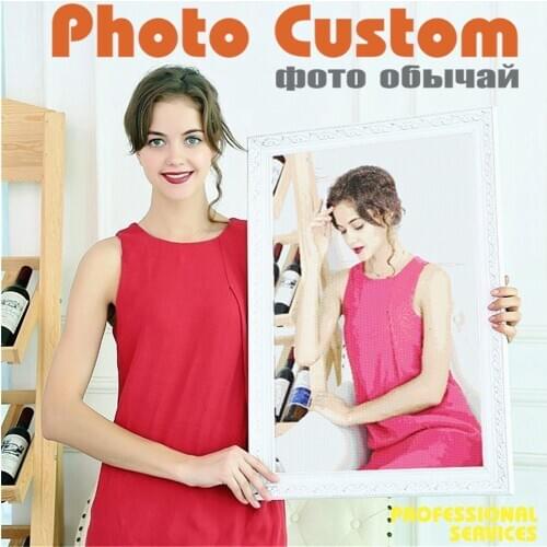 Huacan Photo Custom Diamond Painting Full Square 5d DIY Diamond Embroidery Mosaic Art Kit Home Decoration