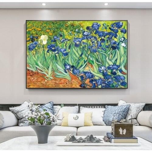 Irises By Van Gogh Canvas Paintings On the Wall Art Posters And Prints Famous Artwork By Van Gogh Wall Pictures For Living Room