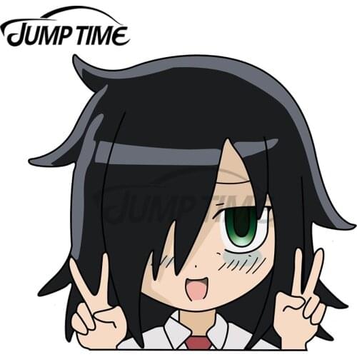 JumpTime 13 x 8.5cm For Tomoko Kuroki Fine Car Stickers Vinyl Car Wrap Decal Waterproof Suitable For VAN RV DIY Decoration