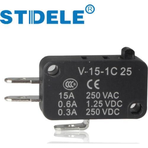 5PCS Microswitch STDELE V-15.V-151.V-152.V-153.V-154.V-155.V-156.-1C 25 Travel switch limit switch silver contact