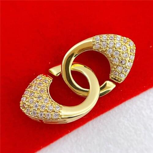 Wholesale DIY Natural Stones Beads Jewelry Making Accessories Silver/Gold/Rose Gold Metal Connector Clasps Findings