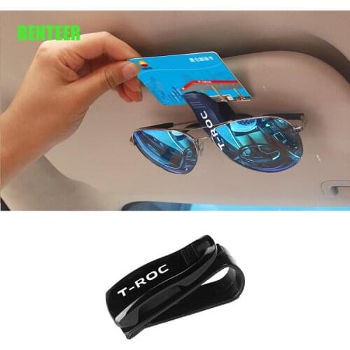 Plastic Car Sunshade Glass Clip Holder For Volkswagen TROC T-ROC