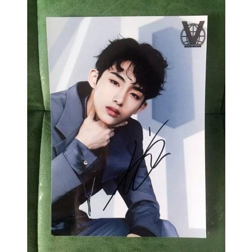 Hand signed WayV WINWIN autographed photo TAKE OFF 5*7 K-POP 5 versions 062019