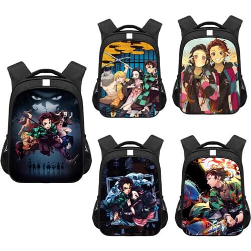 13/16Rucksack Students Girls Boys Knapsack Demon Slayer Schoolbag Kimetsu No Yaiba Anime Backpack for kids teens Mochilas