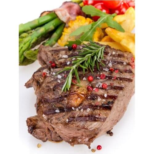 Diy 5D delicious food Steak Full Diamond Painting mosaic diamond Embroidery kitchen decoration