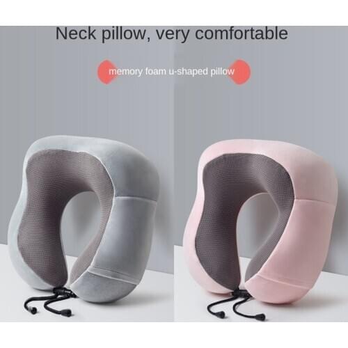U-Shape Pillow Memory Foam Cervical Pillow Airplane Car Travel Pillow Neck Car Nap Portable Pillow Headrest Neck Stretcher