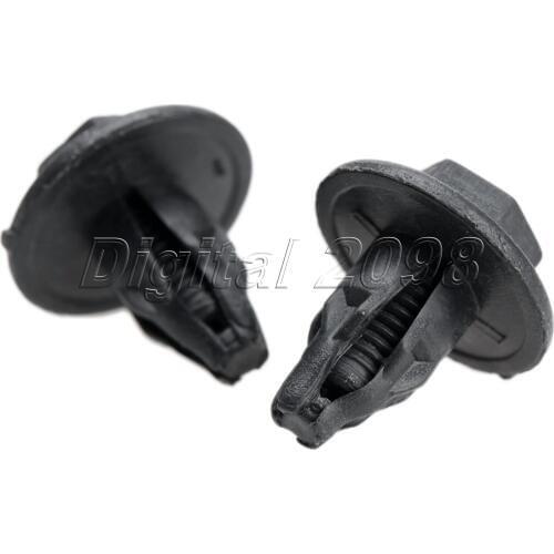Yetaha 50Ps 8mm Diameter Car Door Trim Push Type Bumper Fender Auto Fasteners Rivets Clips for Honda Car Styling Retaining Kit