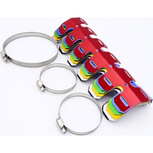 Motorcycle Exhaust Muffler Pipe Protector Heat Shield Cover Fit For Honda Harley Chopper Cruiser Professional Refit Accessories