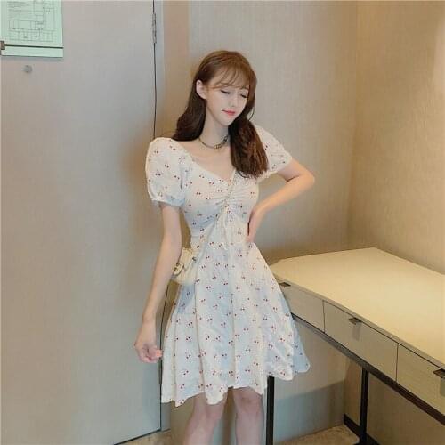 Elbise Print Womens Clothing V-neck A-line Dresses Backless Vintage Summer Dress Fashion Brands New Sukienki Damskie Ladies