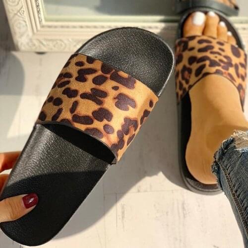 Etro Leopard Print Women Slippers Soft Bottom Slippers For Women Bathroom Shower Non Slip Slides Beach Sandals Ladies Shoes