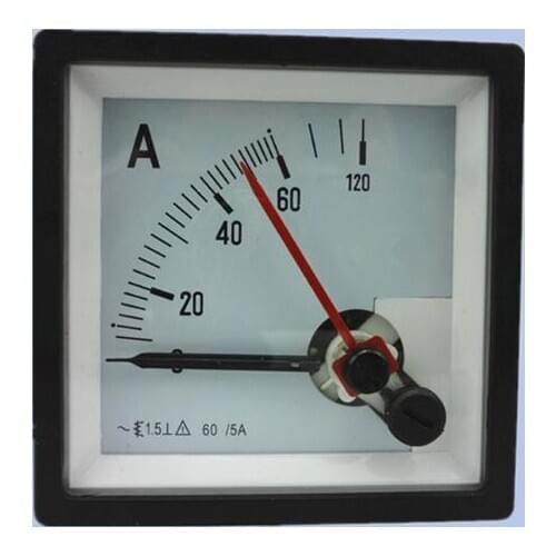 1PCS 2 Needles SJ-72 CP-72 SQ-72 SN-72 AC 500/5A 750/5A 800/5A 1000/5A 2000/5A 100/5A 300/5A Panel Meter Ammeter Amperemeter