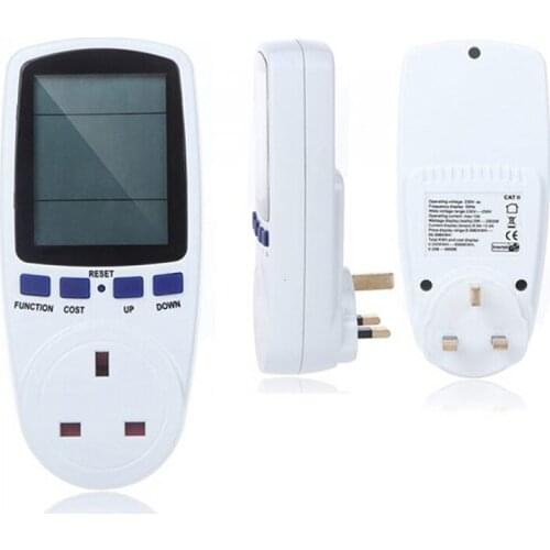 1pc Electronic Power Analyzer Digital Wattmeter Power Meter Energy Meter Voltage Wattmeter EU plug Measuring Outlet Socket
