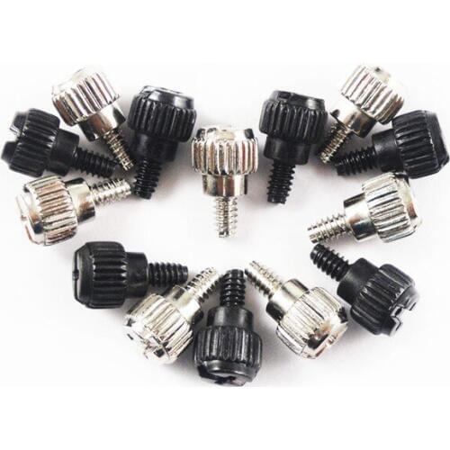 10pcs 6#-32*5/6mmThread Teeth Length 5mm 6mm Computer Pc Case Cooling Fan Toolless Adjustment Screw Thumbscrews Thumb Screw M3.5