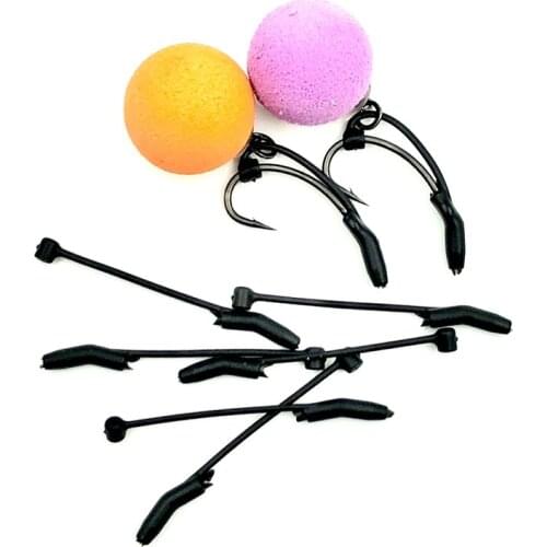 10pcs D Rig kickers hooks line aligners sleeve Carp fishing Accessories tangle sleeve for hair ronnie rigs end tackle