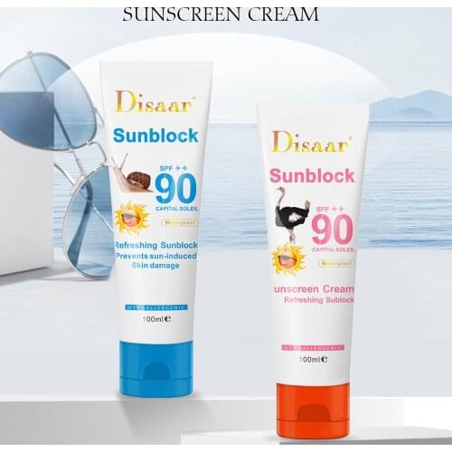 100ml snail sunscreen cream Protection Face Cream Disaar Sunblock 90++ Protective Cream Pigmentation SPF