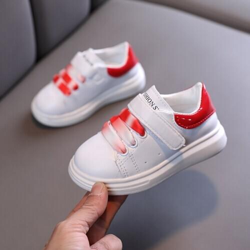 2021 Toddler Girls Boys Sports Shoes For Children Girls Baby Leather Flats Kids Sneakers Fashion Casual Infant tennis Shoes
