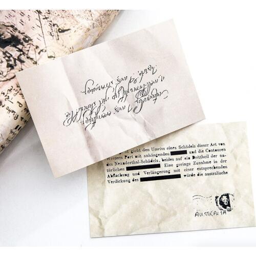 30pcs a old letter from past theme card multi-use as Scrapbooking party invitation DIY gift card message card postcard