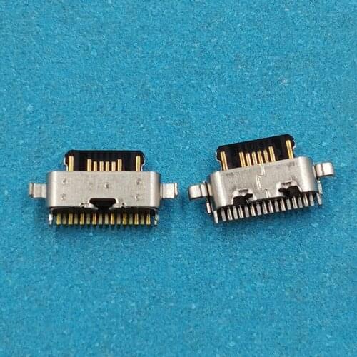 50Pcs For Motorola Moto One Fusion Plus XT2067 One Macro XT2016 One Power XT1942-1 Usb Charger Port Connector Charging Dock Plug