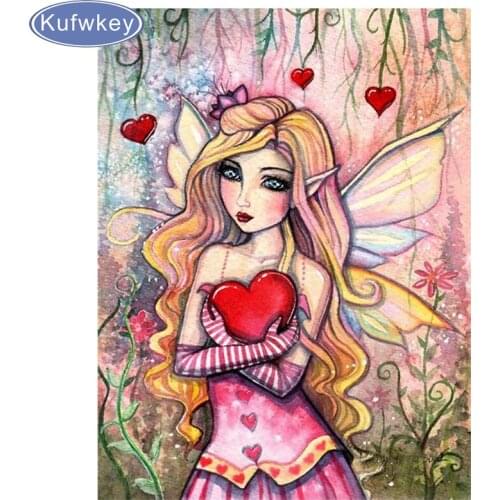 5d Full Square/Round DIY Diamond Painting fairy art mosaic diamond Embroidery cartoon elf Cross Stitch wall decor gift