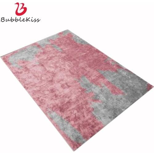 Bubble Kiss Area Rug for Living Room Abstract Oil Painting Nordic Wind Sweet Pink Gray Carpet Kitchen Mat Living Room Floor Rugs