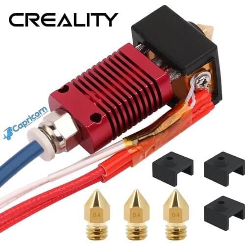 CREALITY 3D New V2 Version Super Extruder Kits Update With Capricorn Bowden PTFE Tubing Nozzles Block Silicone Cover Gift