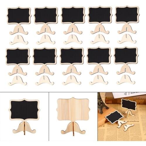 Mini Wooden Chalkboards Chalkboard Message Number Tag Wooden Table Stand Christmas Wedding Decoration Party Supply