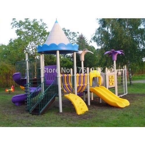 EU Standard Outdoor Playground Equipment Safety Kids Outdoor Playing Slide Parque De Juegos Infantil HZ-8120