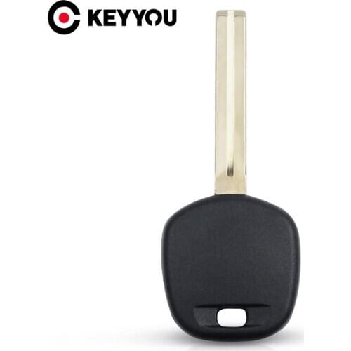 KEYYOU 20x For Toyota For Lexus Transponder Blank Car Key Shell Case With Uncut 46mm Key Blade Chip Case