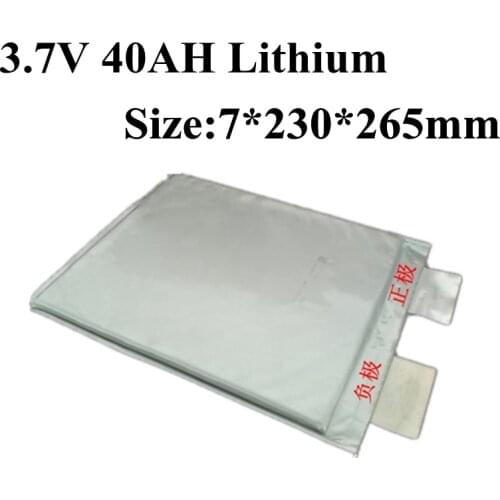 2pcs Brand 3.7v 40ah Lithium Polymer Battery Li-ion 3.7v 35Ah 30Ah 100A for Diy Motor Power Tool 12v 40ah Lithium Battery Cells