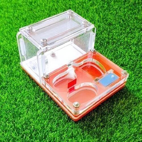 Mini Ant Farm Acrylic Ant Nest Small Pet Feeding Box Insect Supplies 9x7x4.5cm