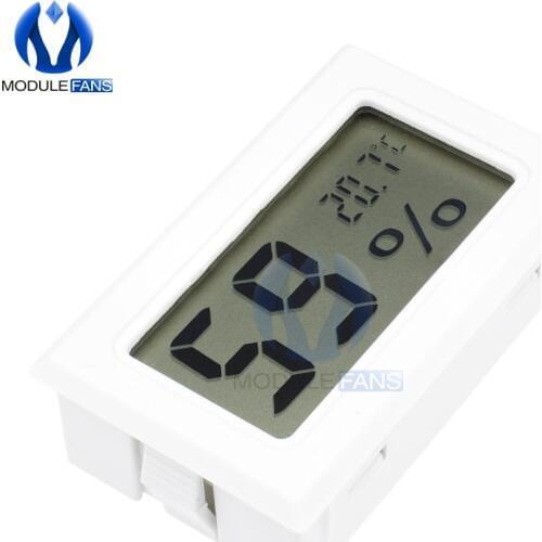 Mini LCD White Digital Thermometer Hygrometer Temperature Indoor Convenient Temperature Sensor Humidity Meter Gauge Instruments