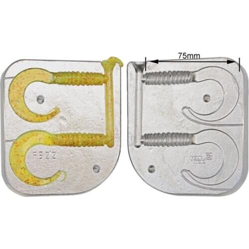 SOFT LURES MOULDS mold SOFT baits Twister mm.75 2 positions P522