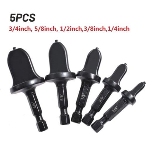 Tube Expander Tool Drill Bit Set With 1/4" 3/8" 1/2" 5/8" 3/4" 7/8" Bit HEX Shank 6.35mm