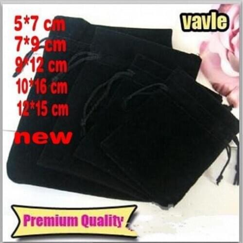 New Arrival Jewelry Pouches Bags Velvet Drawstring Bags for Rings Necklace Wedding Gift DIY Packaging Jewel Case Free Shipping