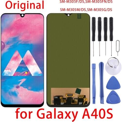 Original For Galaxy A40S LCD Screen and Digitizer Full Assembly For SM-M305F/DS, SM-M305FN/DS;SM-M305M/DS;SM-M305G/DS