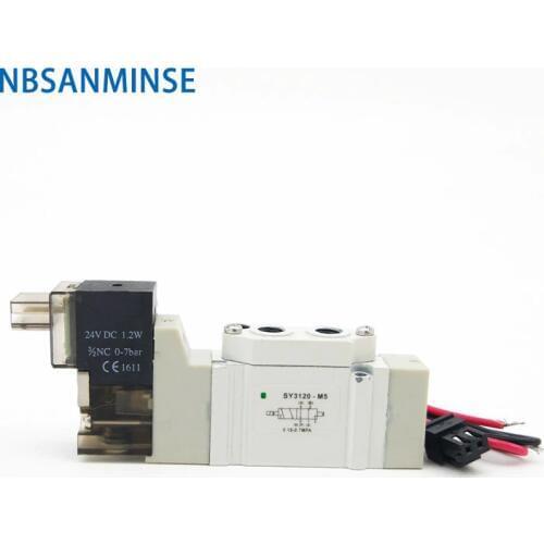 SY 3000 M5 G1/8 Pneumatic Mini Solenoid Valve 2 Position 5 Way Electromagnetic Valve SMC Type Automation NBSANMINSE