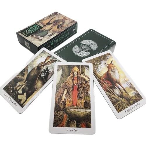 Forest Nature Tarot Deck 78 Card Deck Occult Divination Cards With Guide Book English Version Board Game