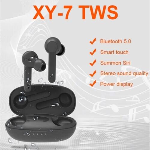 Intelligent Touch Control Earbuds Bluetooth V5.0 True Wireless Steredio XY-7 Earphone for Sports Travel