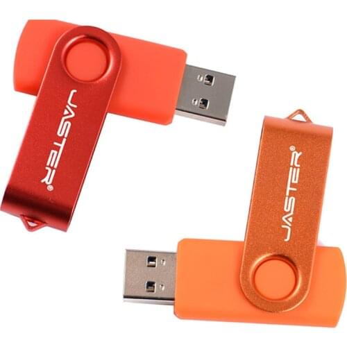JASTER Rotation USB Flash Drive Metal Pen Drive 128GB Usb Stick 3. 0 Pendrive 64GB 32GB 16GB 8GB 4GB High Speed Flash Drive