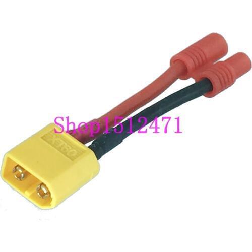 1pce Male XT60 XT-60 to 3.5mm Bullet male adapter 14awg wire fr RC