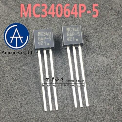 10pcs 100% orginal and new voltage detector MC34064P-5G MC34064P-5 TO-92 in stock
