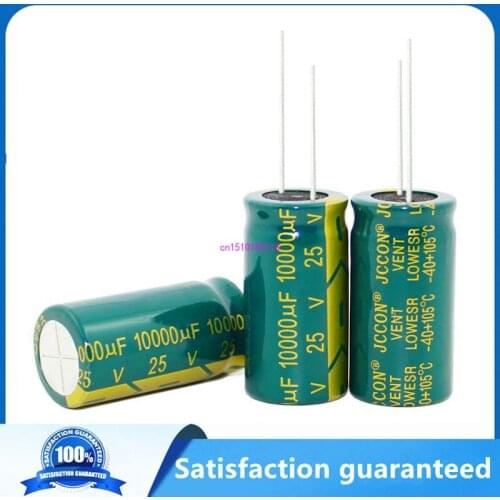 100pcs~20pcs 25V10000UF 10000UF 25V High frequency low resistance Electrolytic Capacitors Size:18*35MM best quality New origina