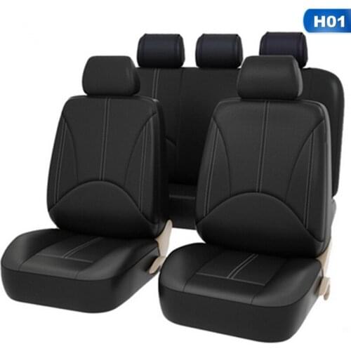 4Pcs/9Pcs PU Leather Auto Universal Car Seat Covers For Gift Automotive Seat Covers Fit Most Car Seats