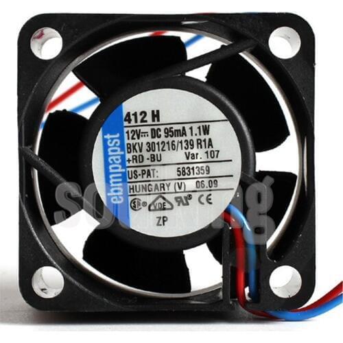 412H 4020 12V 95mA 1.1W small silent fan 6months Warranty