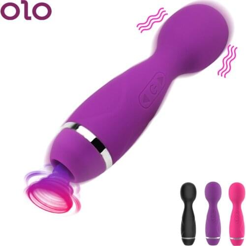 8 Vibrating + 5 Sucking Mode Dildo AV Stick Vibrator Oral Sex Vagina Sucking Clitoris Stimulator Sex Toys for Women