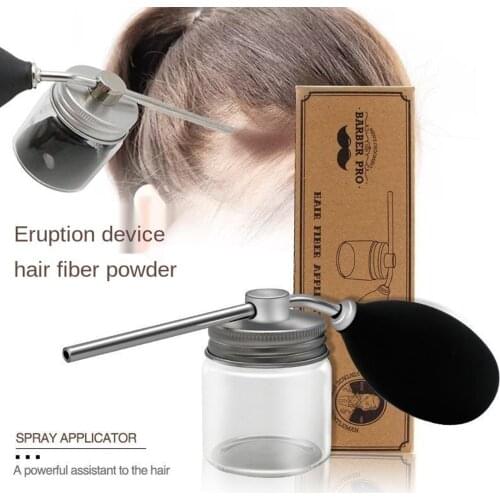 Aluminum Cap Talc Powder Air Blower Puffer Barbers Talcum Dispenser Spray Bottle Hair Fiber Applicator Hair Salon Home Use