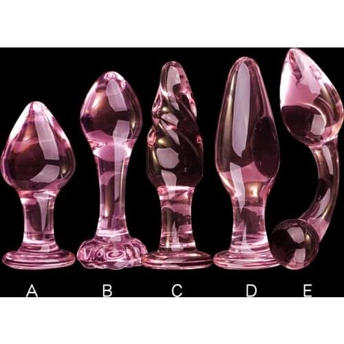 Crystal Glass Anal Plug Anal Beads Butt Plug Glass Dilatador Anal Balls Expander Small Glass Dildo Sex Toys for Women Men