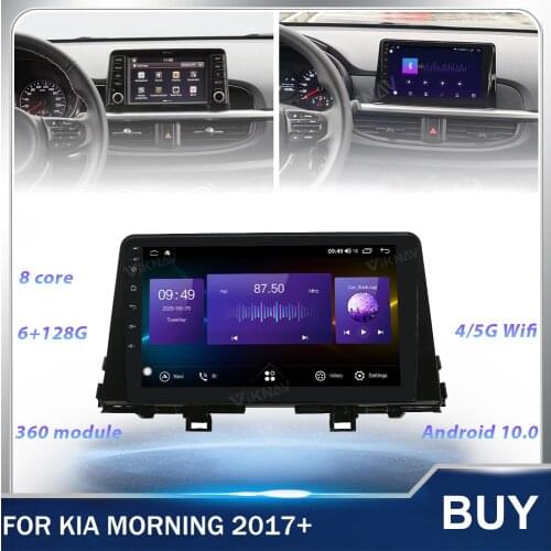128G 9 Inch Android Car radio GPS Navigation For Kia Morning 2017 2018 2019 2020 Car Multimedia Player Touch Screen 2 Din